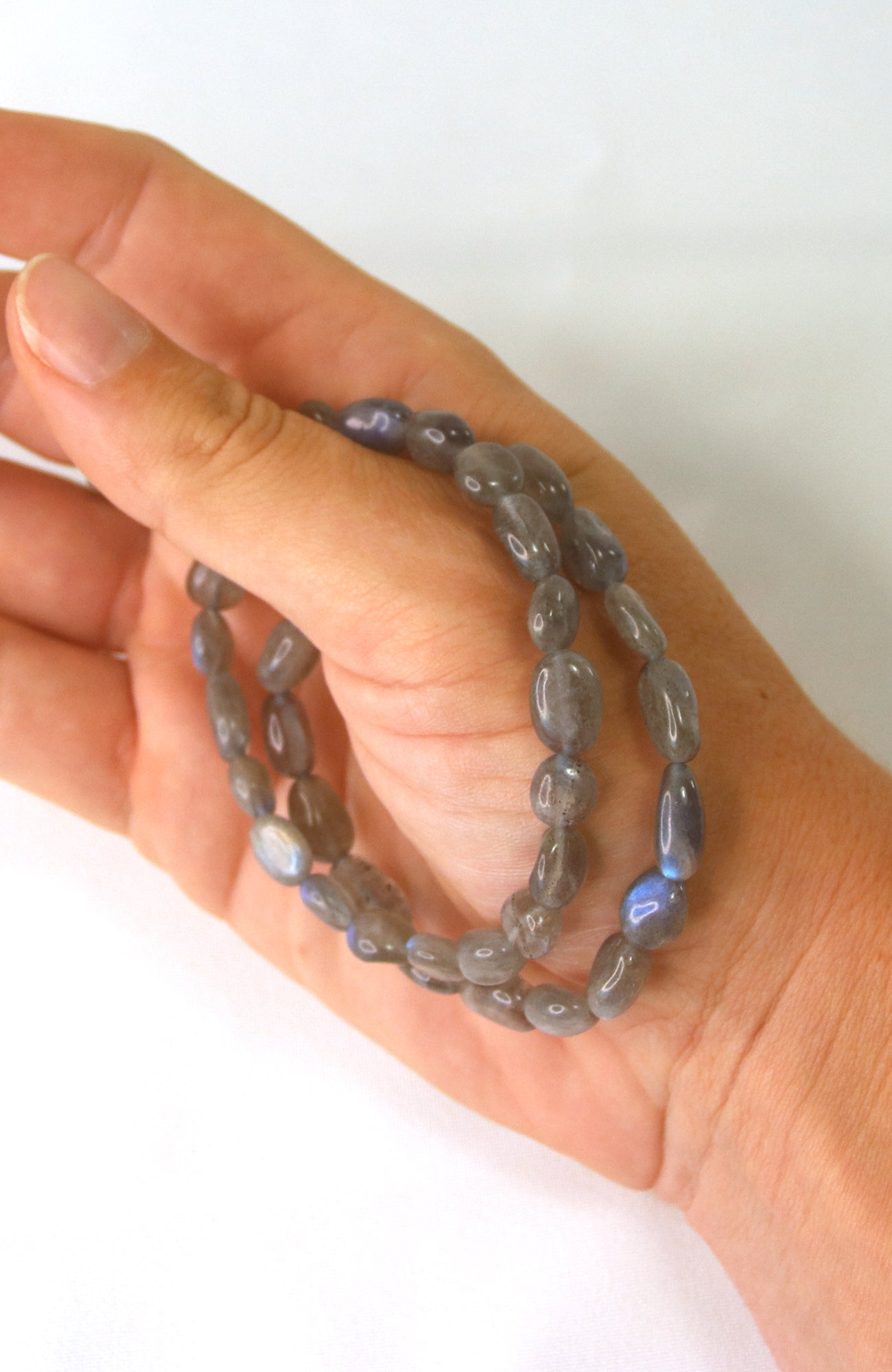 Labradorite 8mm Nugget Bracelet 449